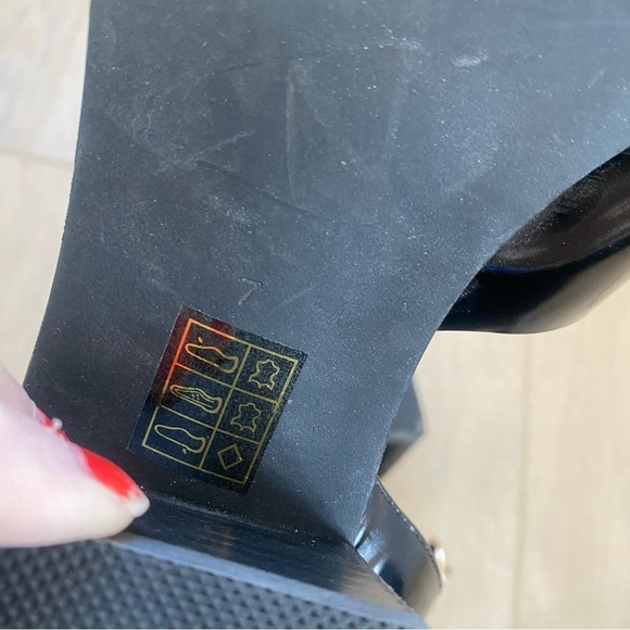 Free People X Jeffery Campbell Square Toe Heels Size 7 - Picture 6 of 6